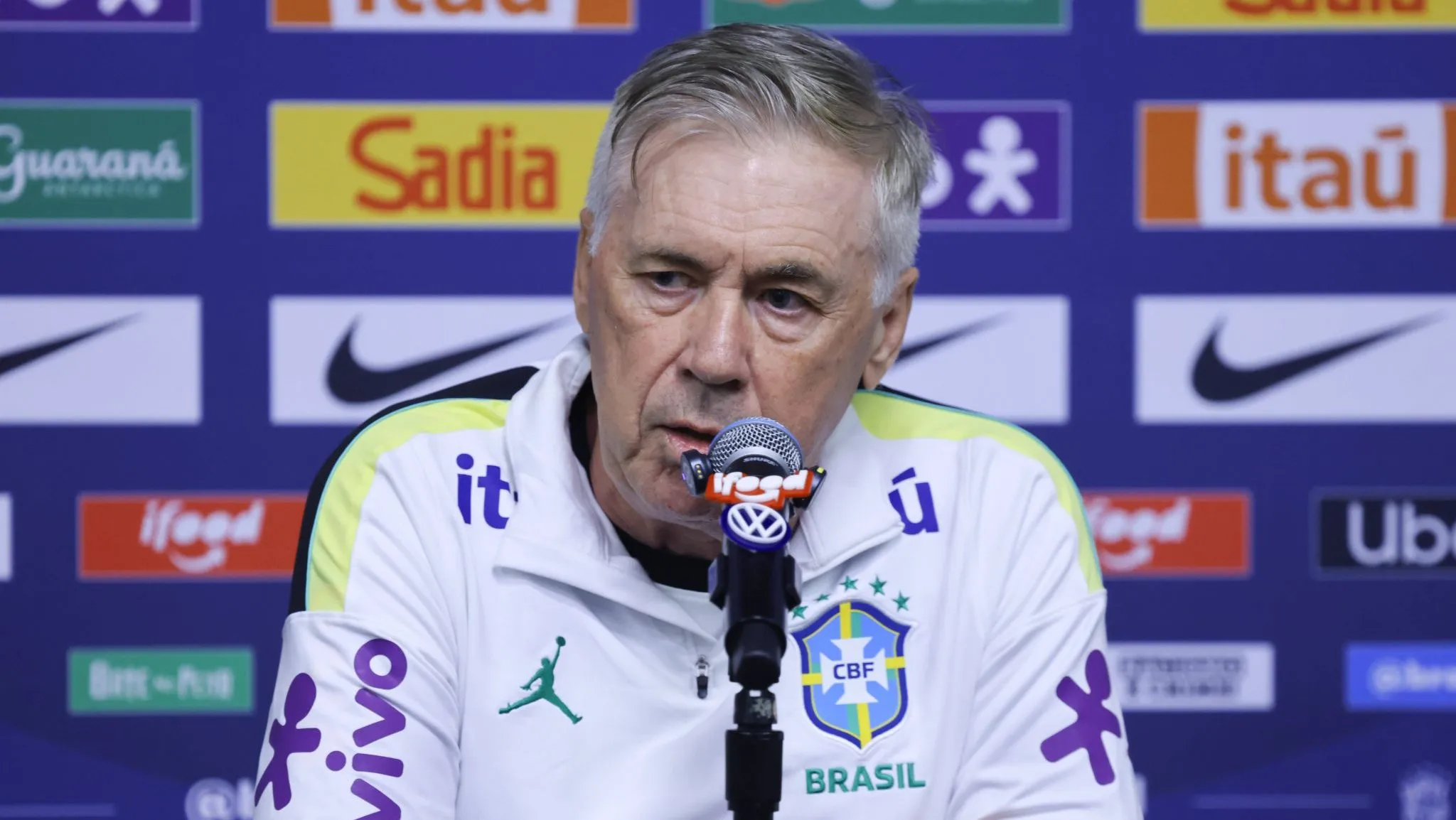 ‘Estou muito preocupado’: Ancelotti revela seu maior medo no Brasil antes da Copa do Mundo
