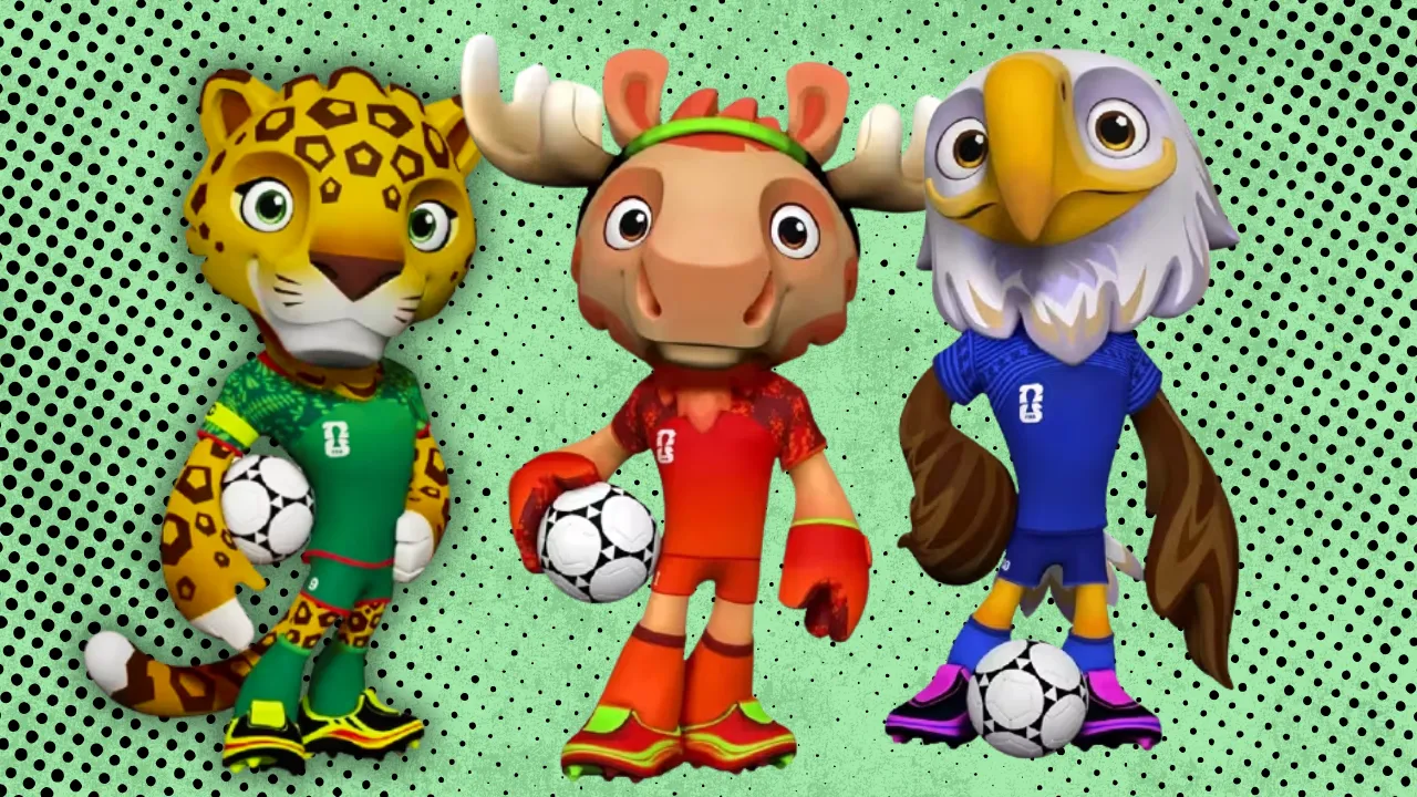 Conheça Maple, Zayu e Clutch, os mascotes da Copa do Mundo de 2026